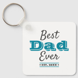 Türkisches Foto Bester Vater je Typografie Moderne Schlüsselanhänger