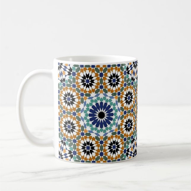 Türkisches geometrisches Design Kaffeetasse (Links)