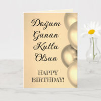 Türkisches Happy Birthday Doğum Günün Kutlu Olsun
