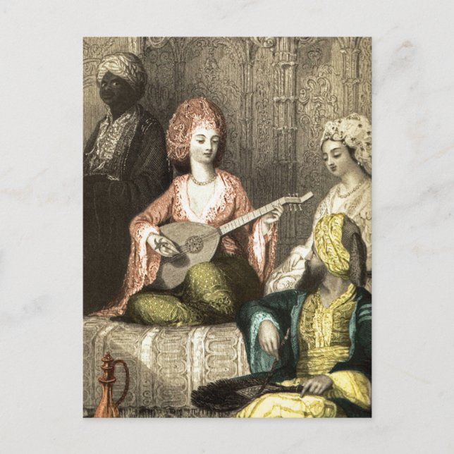 Türkisches Harem 1 Postkarte (Vorderseite)