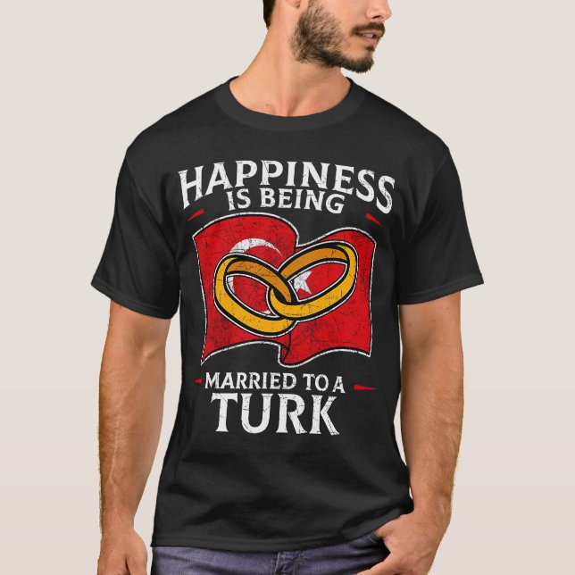 Türkisches Hochzeitturkheritage Roots Türkei Flagg T-Shirt (Vorderseite)