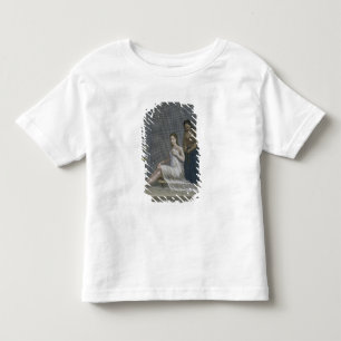 Türkisches Mädchen, das sich die Haare in den Bäde Kleinkind T-shirt