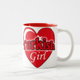 Türkisches Mädchen Zweifarbige Tasse