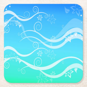 Türkisches Meer Weißer Wirbel Untersetzer