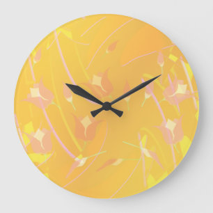 Türkisches Mohn Große Wanduhr