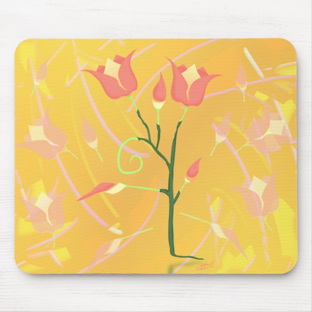Türkisches Mohn Mousepad (Vorne)