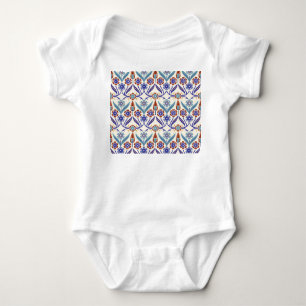 Türkisches Mosaik: Farbige nahtlose Muster Baby Strampler