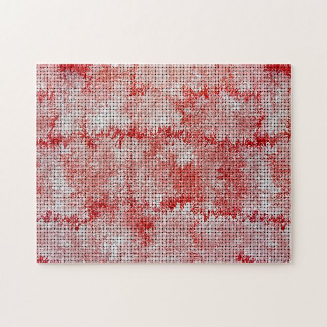 Türkisches Rosenwebmuster Puzzle (Horizontal)