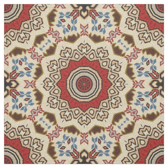 Türkisches Teppich-Kaleidoskop Stoff (Muster)