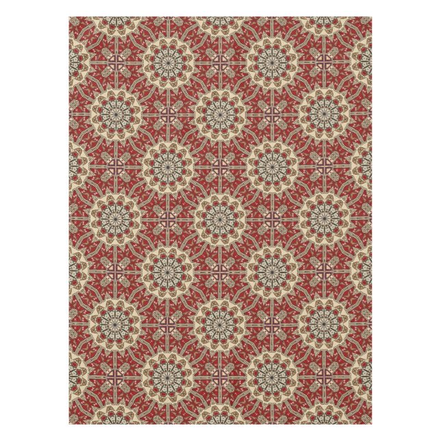 Türkisches Teppich-Kaleidoskop Tischdecke (Vorderseite)