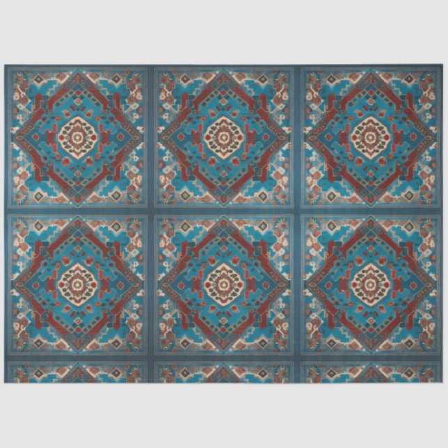 Türkisches Trendy Schöne alte Mustersammlung Seidenpapier (Vorderseite)