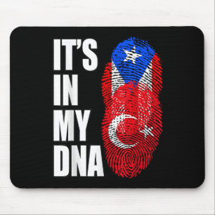 Türkisches und puertorianisches Mix Heritage DNA F Mousepad