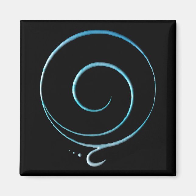 Türkise Dankbarkeit Magnet (Vorne)