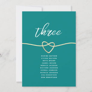 Türkise Hochzeit Sitzordnung