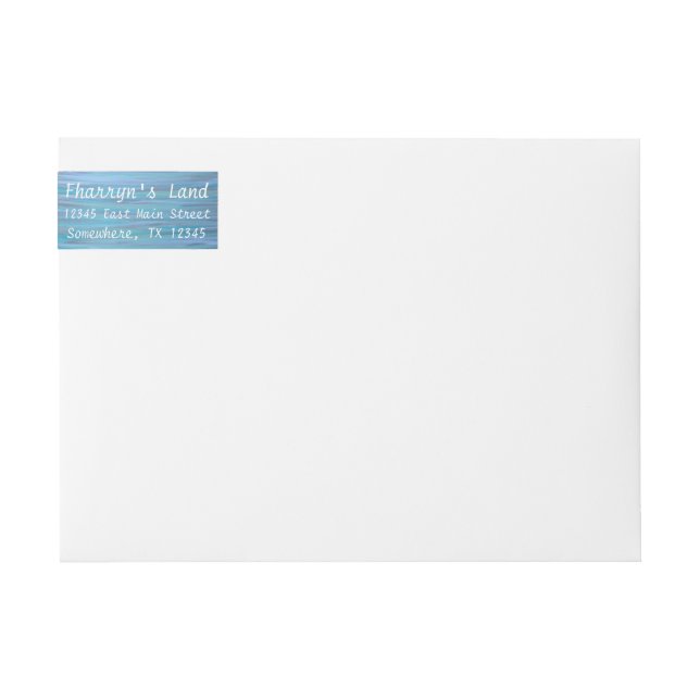 Türkise Mail | Blauer Aquamariner Wasserbrushhub (Vorderseite)