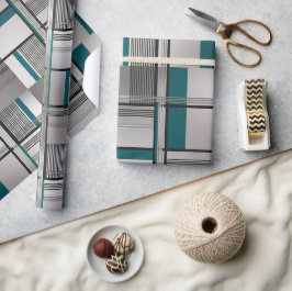 Türkise Matrix Luxus-Geschenkpapier Geschenkpapier