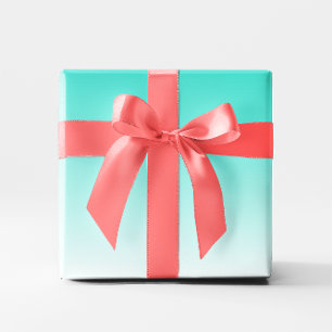 Türkise Ombre Geschenkpapier