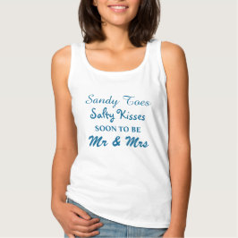 Türkise Sandy Toes Salty Kisses Tank Top