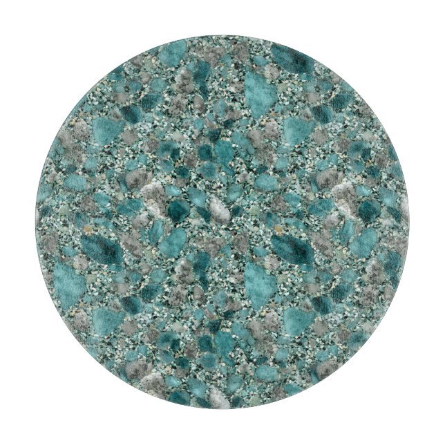 Türkise Stones Cutting Board Schneidebrett (Vorderseite)
