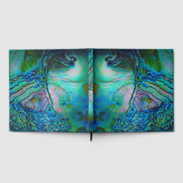 Türkise und blaue Abalone-Muschel Gästebuch