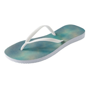Türkiser Marmor Abstrakt Flip Flops