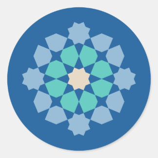 Türkiser Ruheanhänger Runder Aufkleber