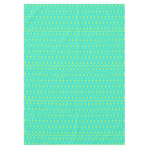 Türkises und Limettengrün geometrisches Muster Tischdecke