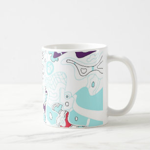 Türkisfarben, Abstrakte Kunst, Tasse