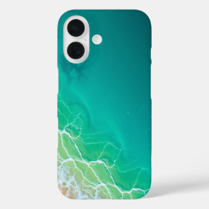 Türkisfarben: Eine tropische Flucht iPhone 16 Hülle