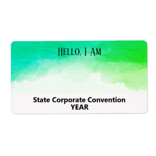 Türkisfarben - Papiernamenstempel der Gruppe