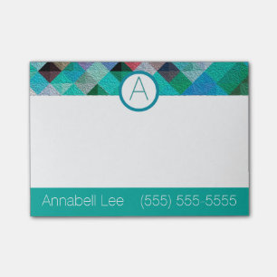 Türkisfarben Post-it Klebezettel