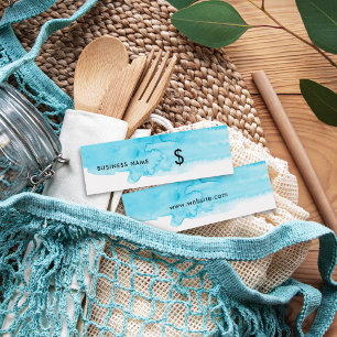 Türkisfarben Splash White Modern Price Tag