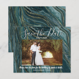 Türkisfarben Türkis Gold Foto Hochzeit Terminankün