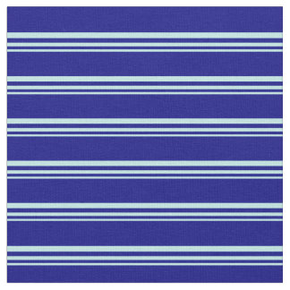 Türkisfarben und blaue Streifen/Linienmuster Stoff