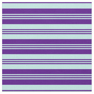 Türkisfarben und farbige Linien Stoff