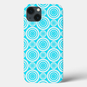 Türkisfarben und geometrisches Muster Case-Mate iPhone Hülle
