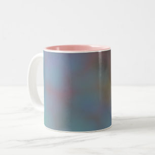 Türkisfarben und Lila Bled Cloud abstrakt Zweifarbige Tasse