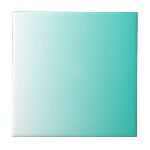 Türkisfarben Weiß Ombre Fliese