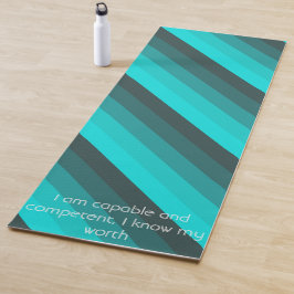 Türkisfarben Yogamatte