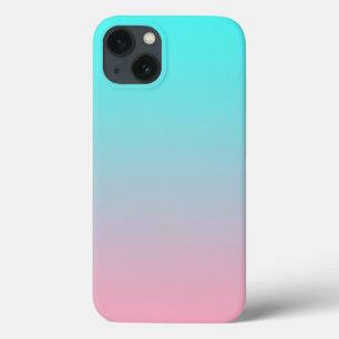 Türkisfarben zu Rosa einfacher Farbverlauf Hinterg Case-Mate iPhone Hülle