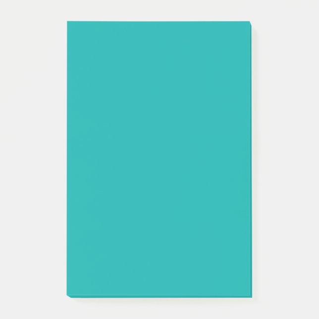 Türkisfarbendekor für Pfauenpflaster, angepasst Post-it Klebezettel (Vorderseite)