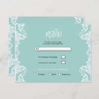 Türkisfarbene Aquamarine weiße Spitze Elegante Hoc