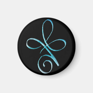 Türkisfarbene bedingungslose Liebe Magnet