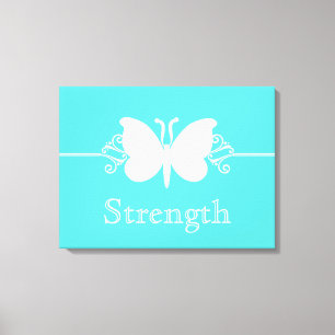 Türkisfarbene Butterfly-Wirbel Virtuvas Canvas Pri Leinwanddruck