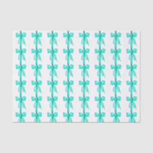 Türkisfarbene Coquette Bows Seidenpapier
