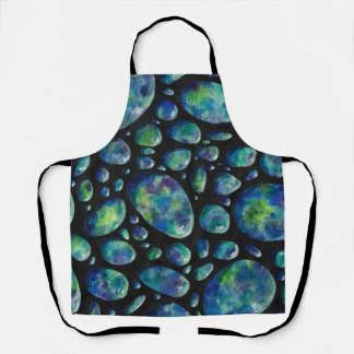 Türkisfarbene Felsen im Weltraum Originale Kunstwe Schürze