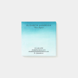 Türkisfarbene Firmennoten Post-it Klebezettel