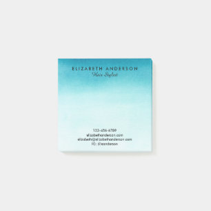 Türkisfarbene Firmennoten Post-it Klebezettel