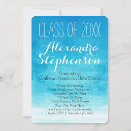 Türkisfarbene Graduierungsparty Einladung