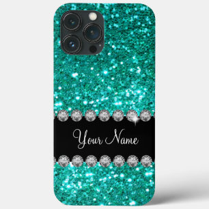 Türkisfarbene Imitate Blenden Monogramm Case-Mate iPhone Hülle